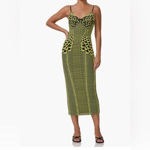 AFRM Amina Mesh Midi Slipdress